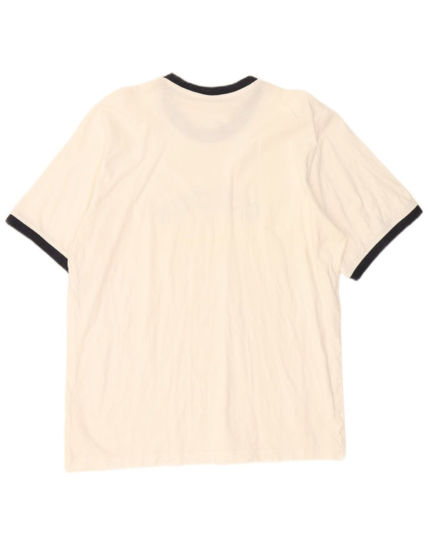 Tricou grafic pentru bărbați Adidas Top 2XL, alb, bloc de culoare