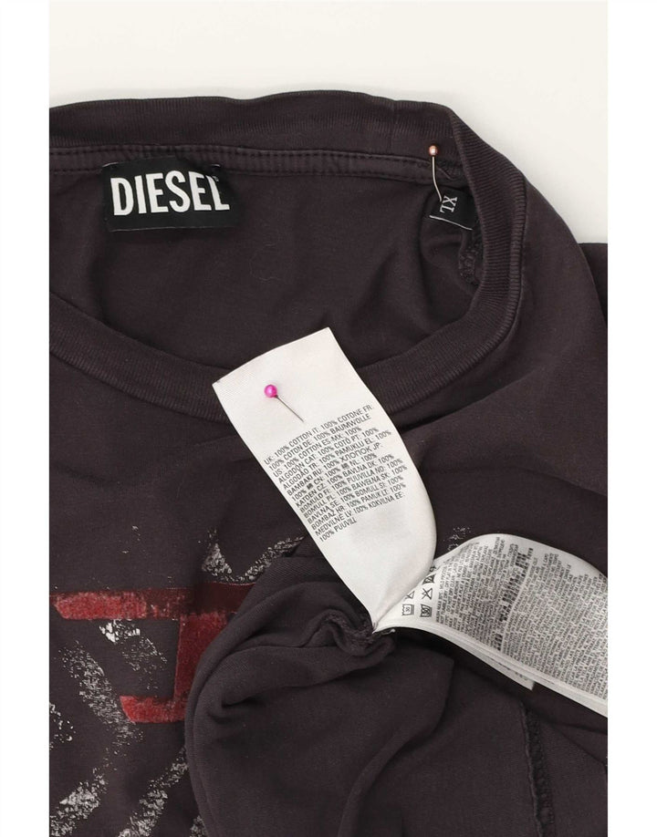 Tricou pentru bărbați Diesel Top XL Maro Bumbac