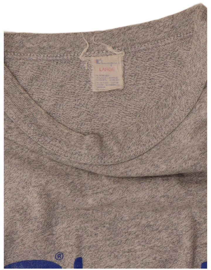 Tricou grafic pentru bărbați Champion Top mare gri acrilic