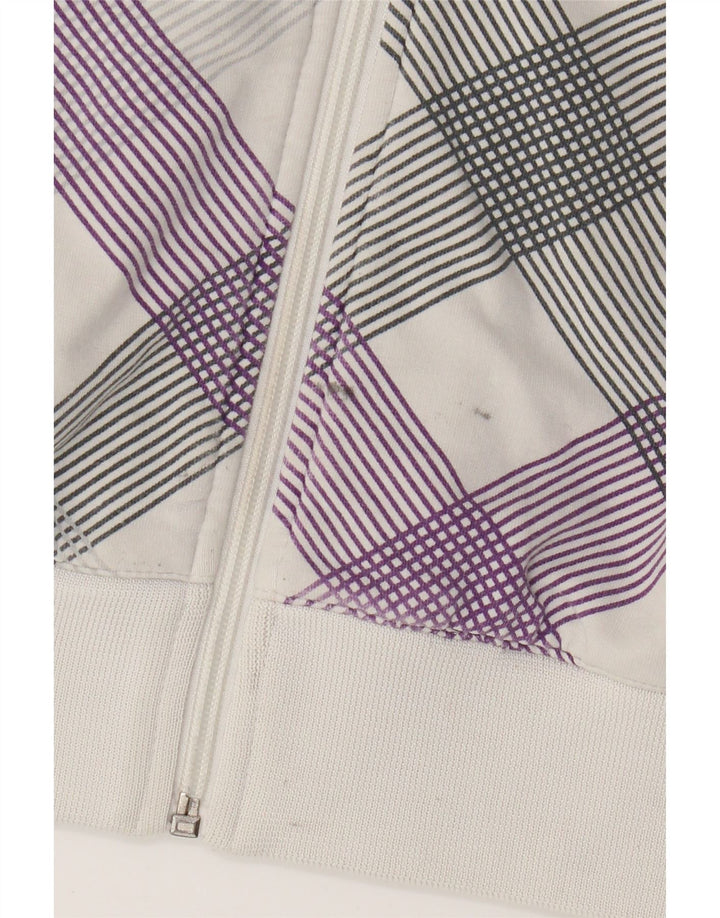 Pulover cu glugă pentru femei Sergio Tacchini UK 8 Small White Check