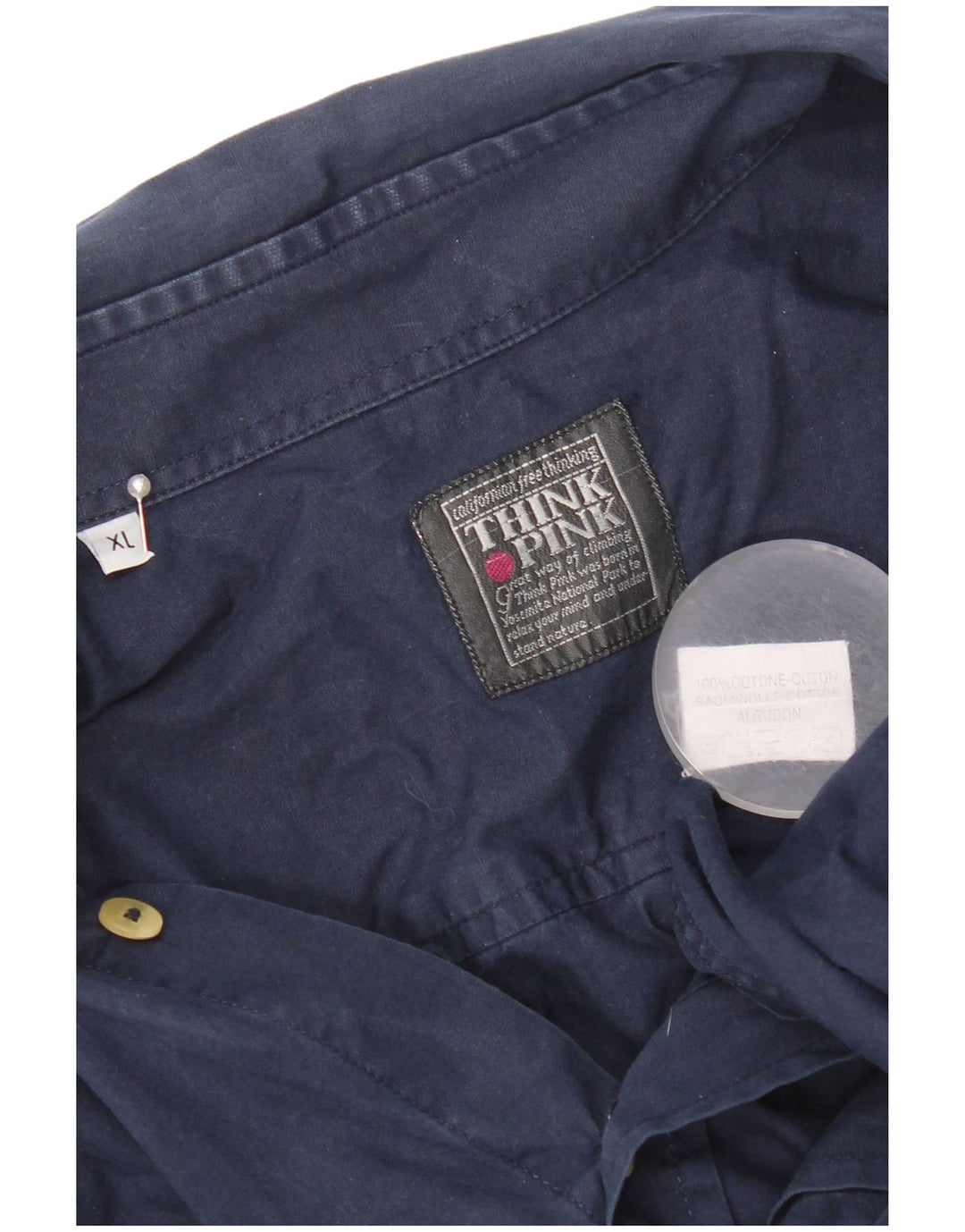 Cămașă pentru bărbați Think Pink XL Bumbac bleumarin