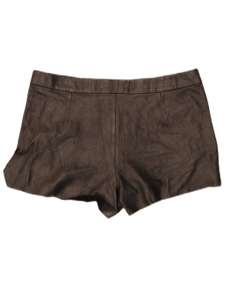 Pantaloni caldi din piele pentru femei All Saints W29 Medium Black