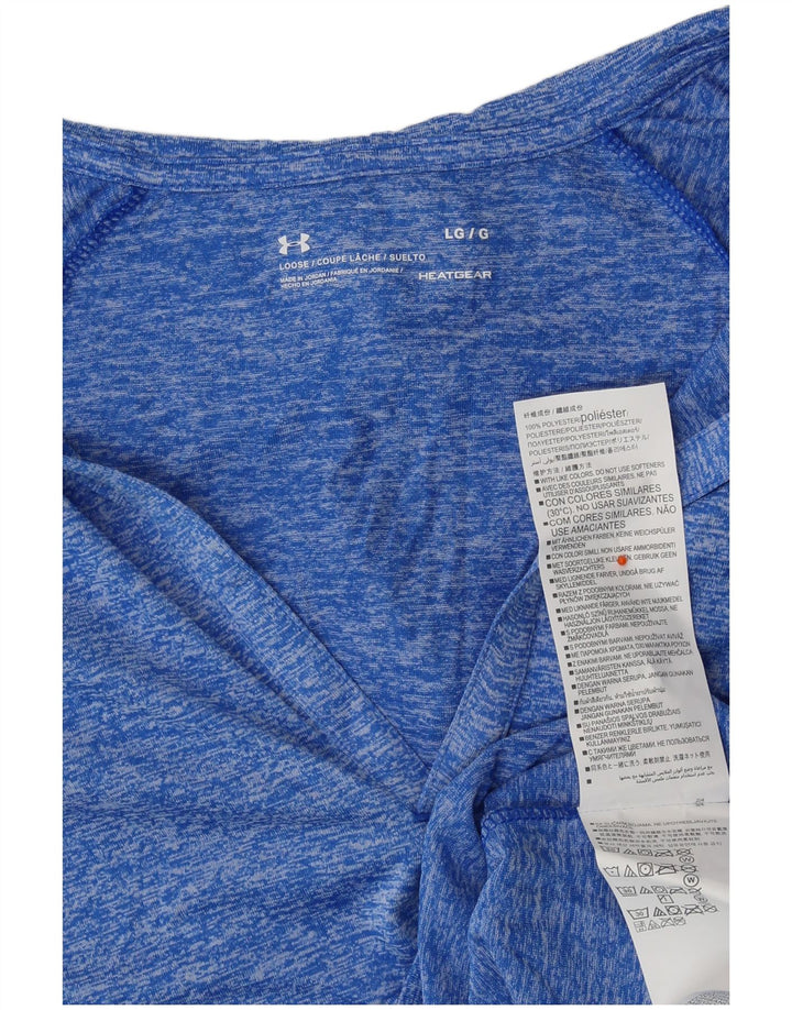 Top cu glugă pentru femei Under Armour cu mânecă lungă UK 16, mare, albastru, poliester