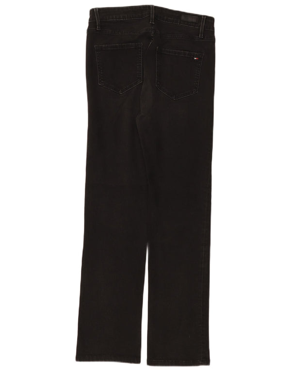 Blugi drepti subțiri pentru femei Tommy Hilfiger Lisbon L29 L27 bumbac negru