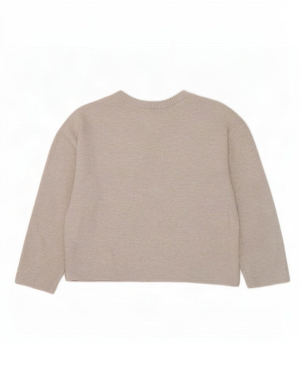 Bluză de top pentru femei Zara UK 14 Medium Bej Poliester