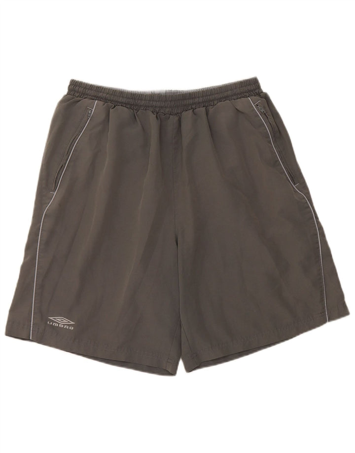 Pantaloni scurți sport Umbro pentru bărbați, mari, gri, poliester