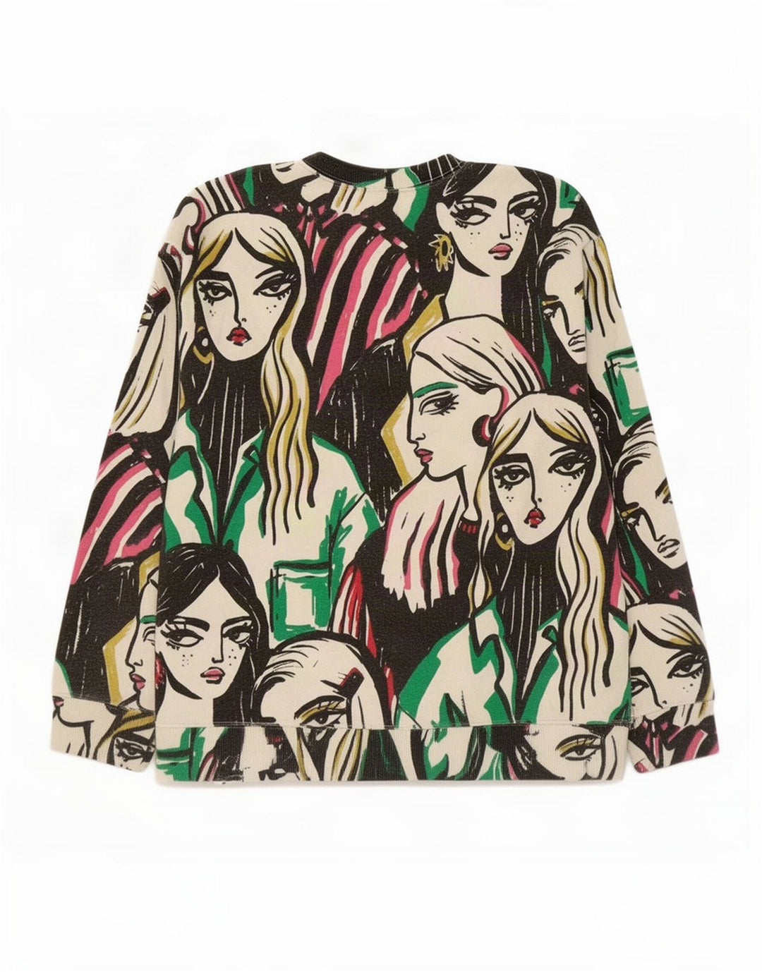 Pulover cu grafic pentru femei Zara UK 14 Medium Multicolor