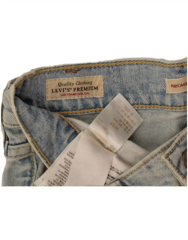 Pantaloni scurți Levi's Ribcage Bermuda Denim W25 XS Blue Bumbac