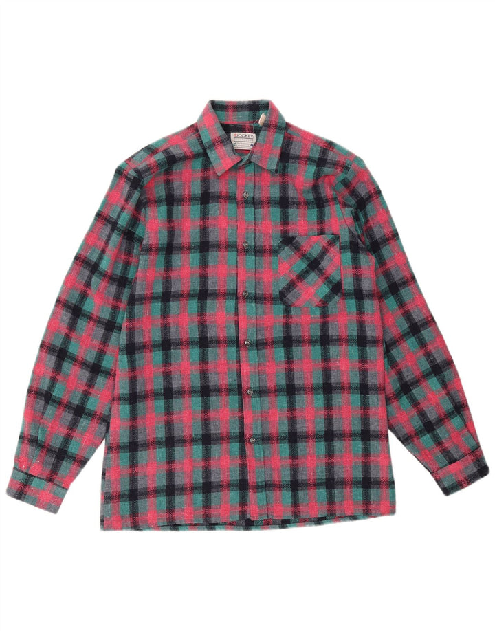 Cămașă peste cămașă pentru bărbați JOCKEY, carouri, roz mediu