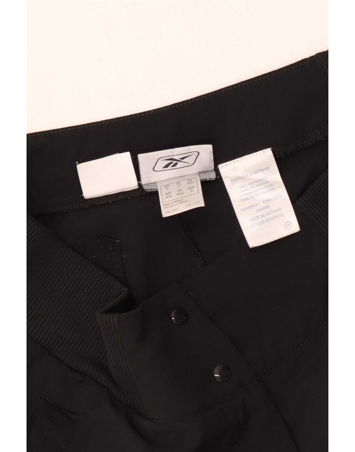 Bermude Reebok pentru femei UK 12 Medium W30 Poliester negru