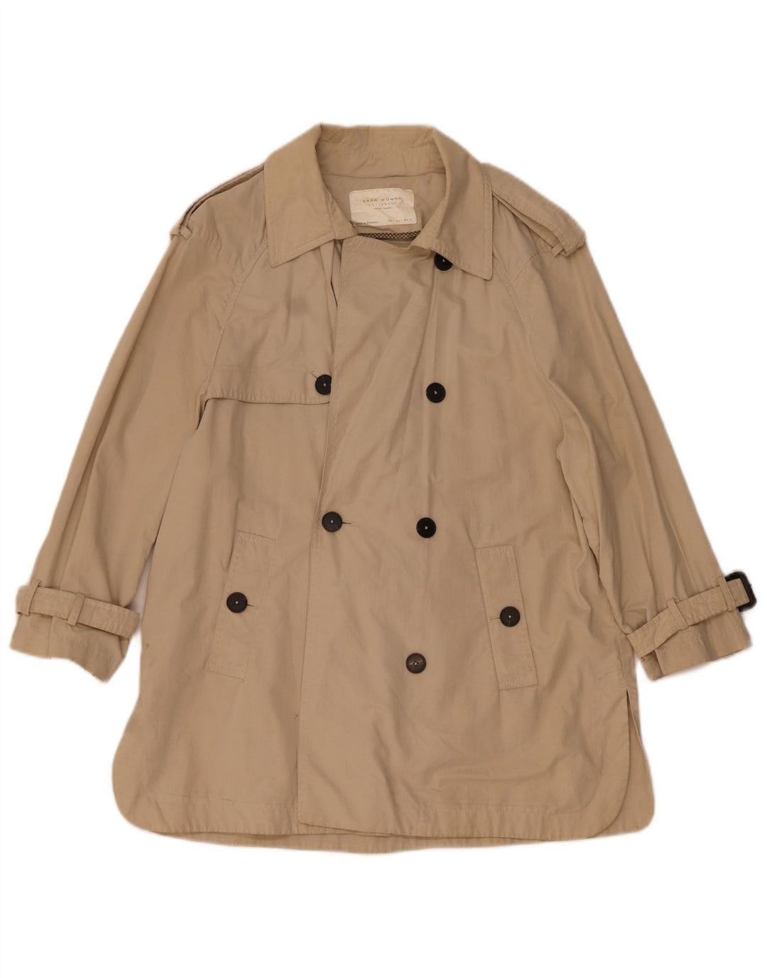 Trench supradimensionat pentru femei Zara UK 10 Mic Bej