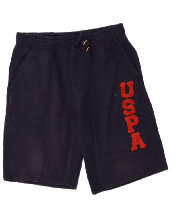 U.S. Polo Assn. Pantaloni scurți sport grafic pentru bărbați, bumbac, albastru bleumarin