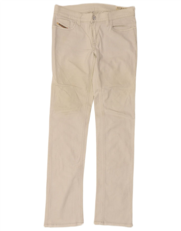 Blugi Diesel Liv Slim pentru femei W30 L34 Bumbac alb