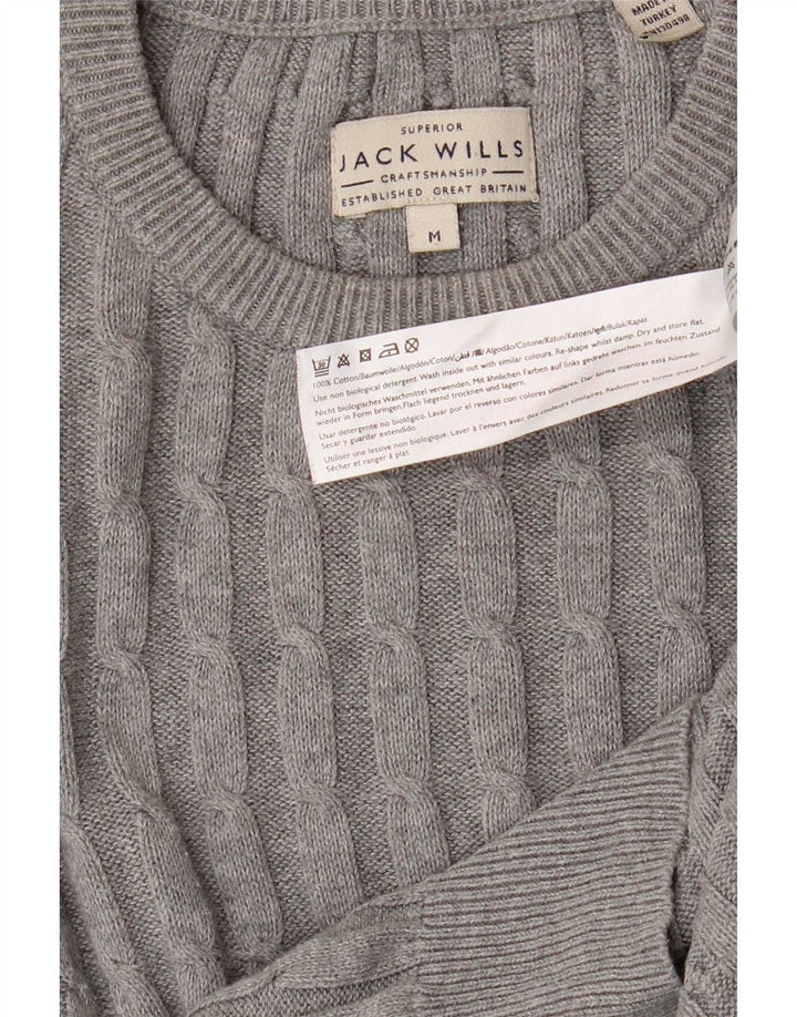 Pulover Jack Wills pentru bărbați, bumbac, gri mediu