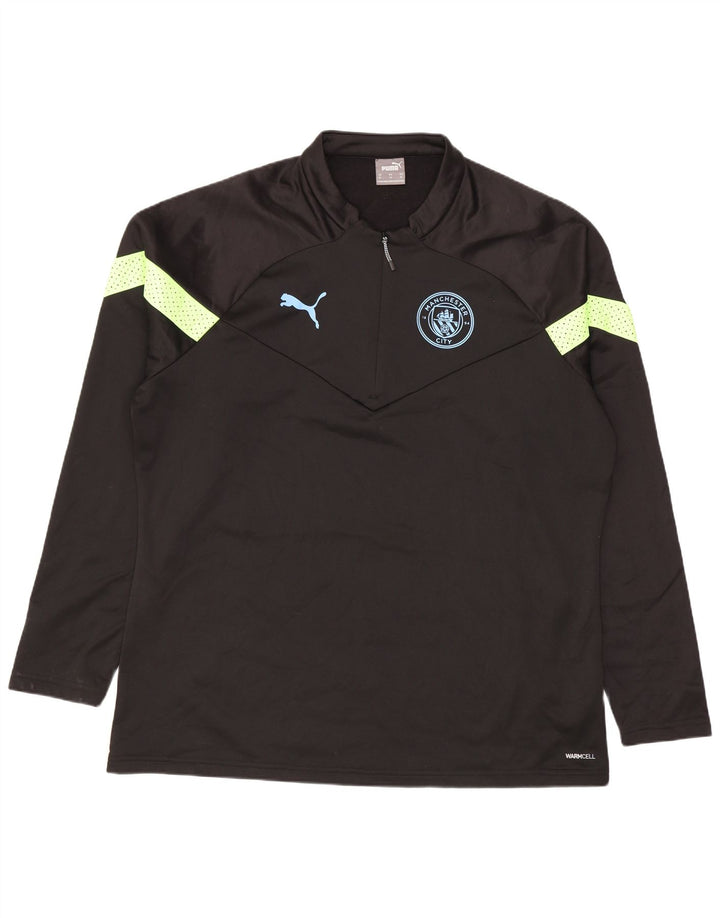 Top de trening Puma Manchester City Pullover, XL, negru, color block