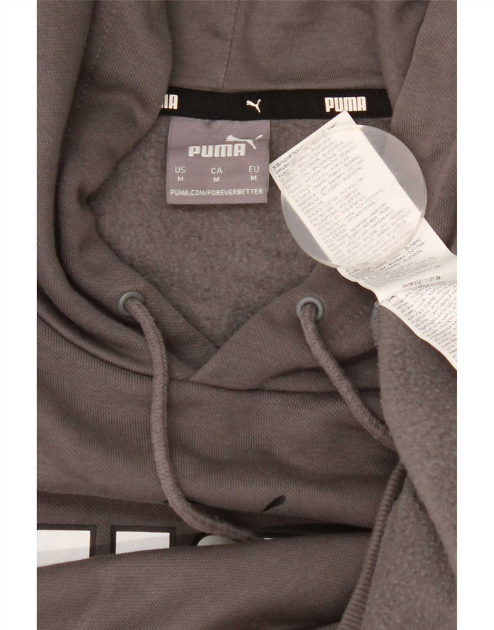 Pulover pentru bărbați Puma Graphic Hoodie, bumbac, gri mediu