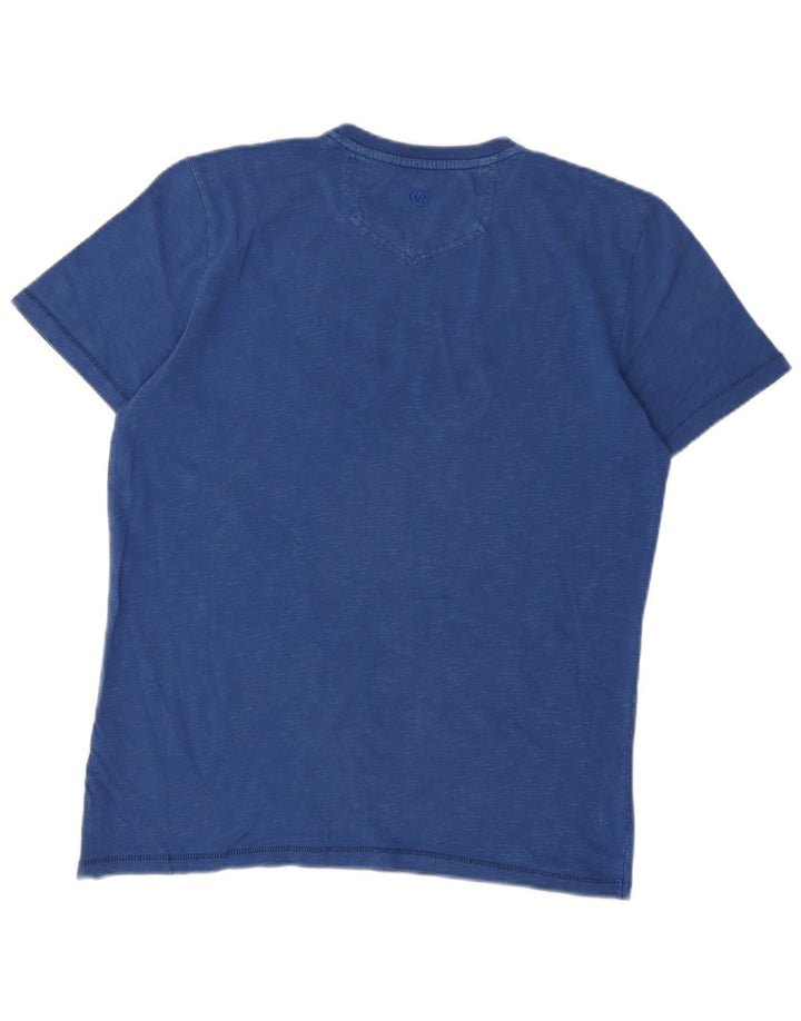 Tricou grafic pentru bărbați Fat Face Top Bumbac albastru mediu