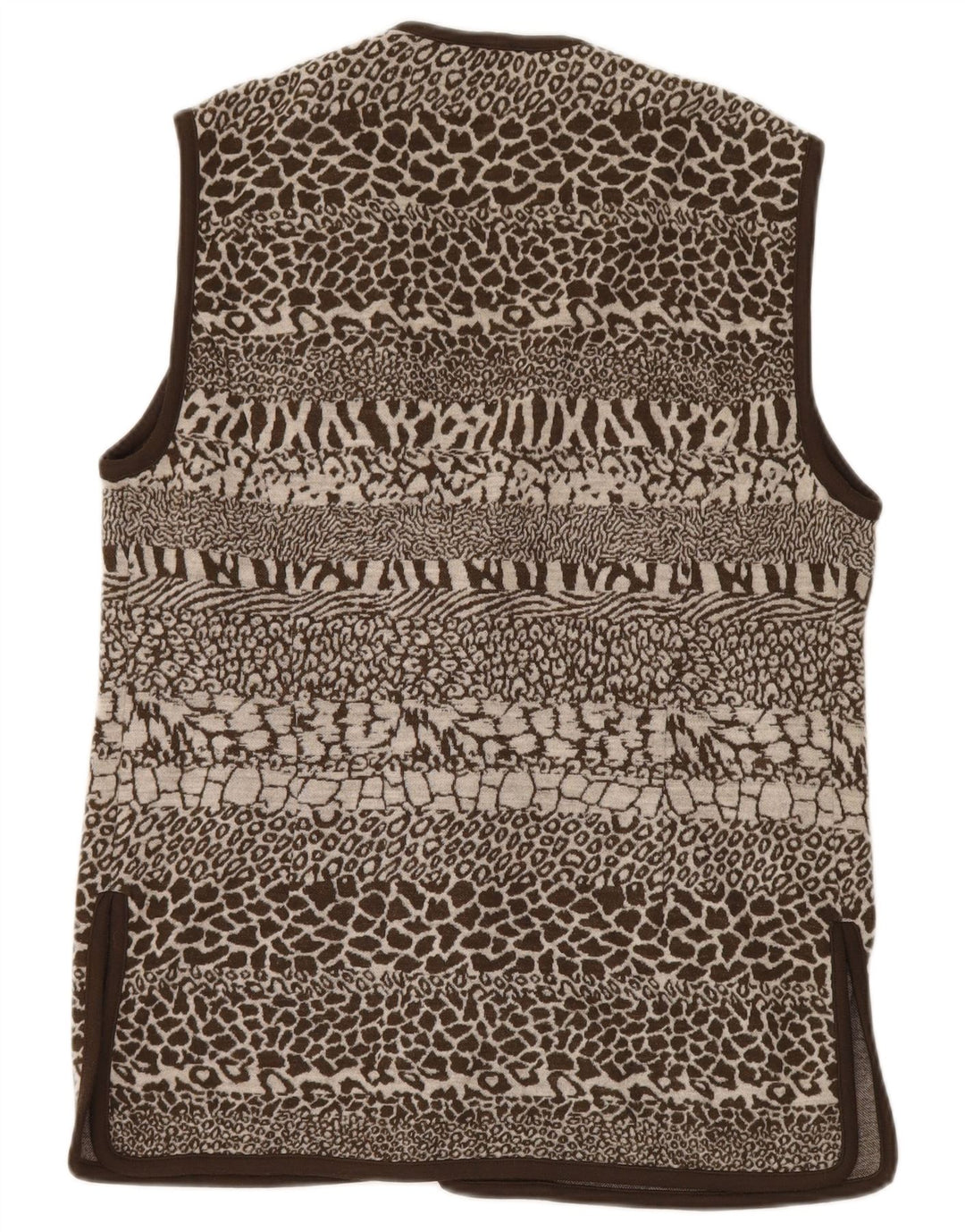 Gilet pentru femei Pierre Cardin IT 44 Maro Mediu Lână Animal Print