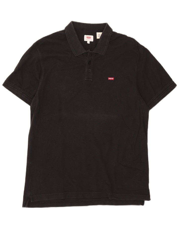 Tricou polo pentru bărbați Levi's, mare, negru, bumbac
