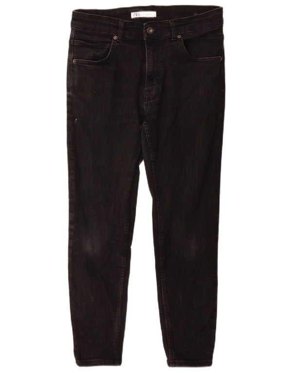 Blugi skinny pentru bărbați Zara EU 42 Large W32 L27 Bumbac negru