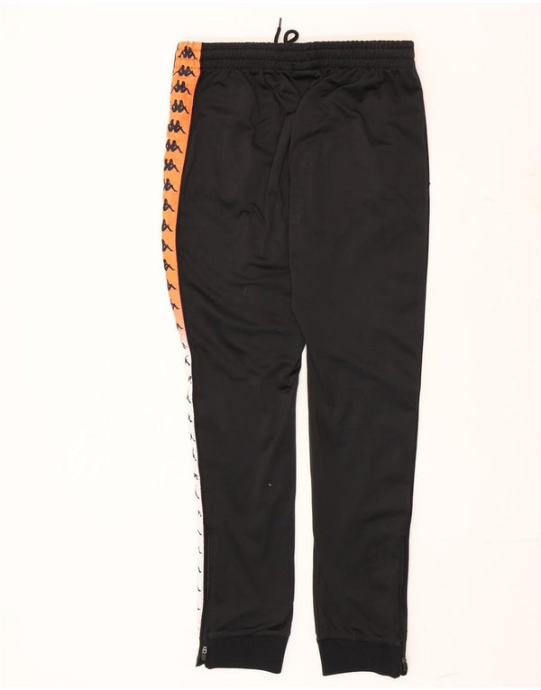 Kappa Mens Graphic Tracksuit Trousers Joggers Large  Black Colourblock