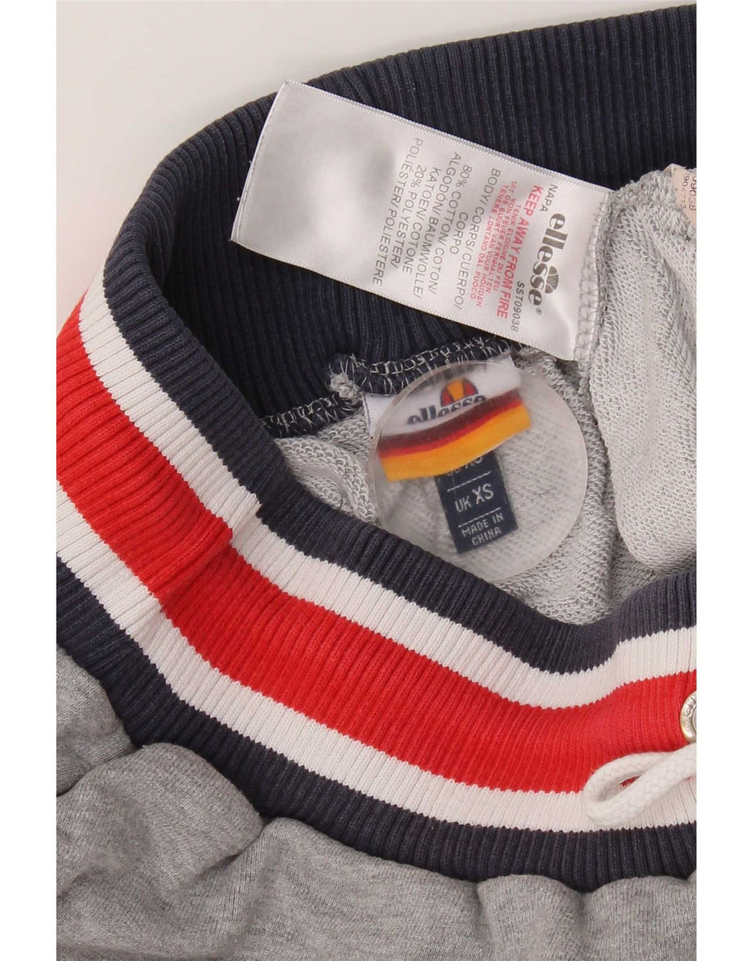 Pantaloni scurți sport grafic pentru bărbați Ellesse XS bumbac gri