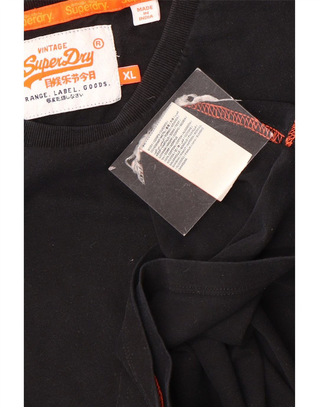 Tricou Superdry pentru bărbați Top XL bumbac negru