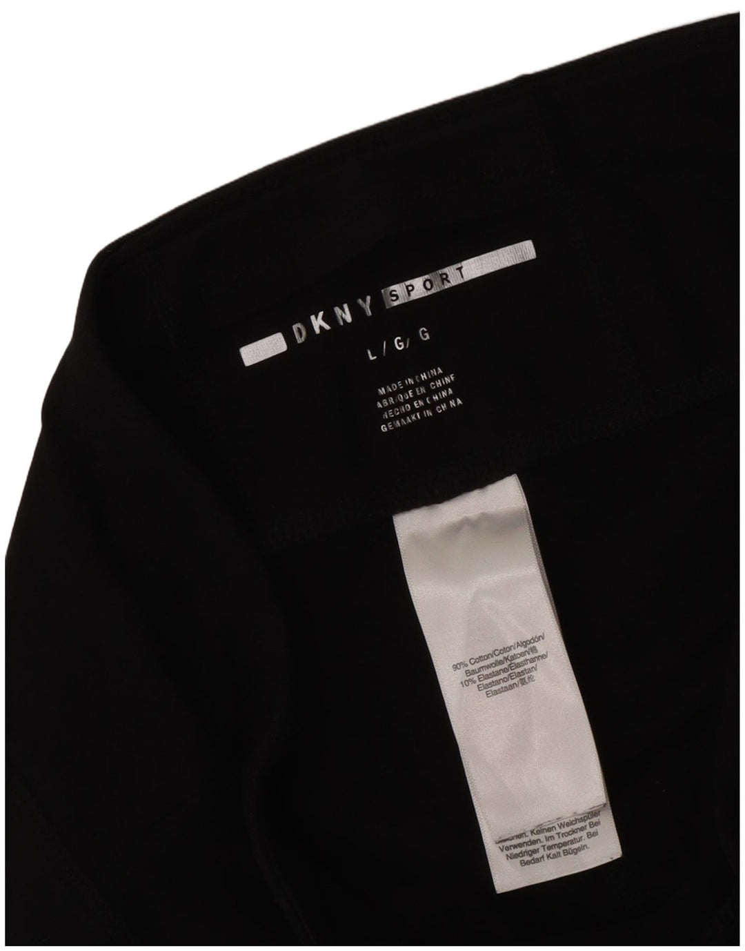 Leggings grafic Dkny pentru femei UK 14, mare, negru, bumbac