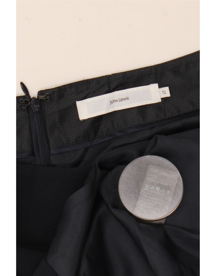 Fusta creion pentru femei John Lewis UK 12 Medium W30 Poliester bleumarin