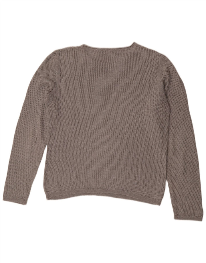 Pulover pentru bărbați Fred Perry, cu gât de barcă, XL, bumbac gri