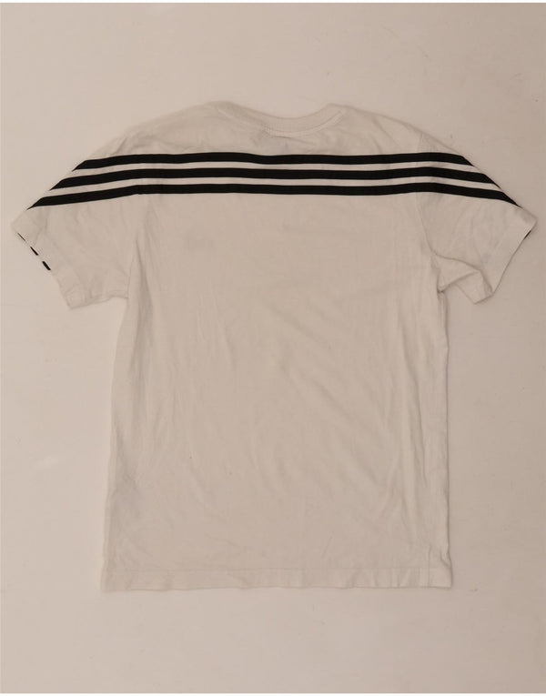 Tricou Băieți Adidas Top 11-12 Ani Bumbac Alb