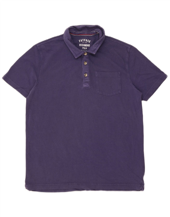 FAT FACE Tricou polo pentru bărbați, bumbac mov mare