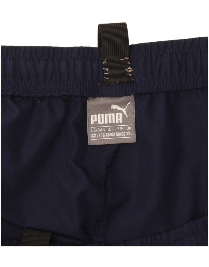 Pantaloni de trening pentru bărbați Puma Pantaloni de jogging 2XL poliester bleumarin