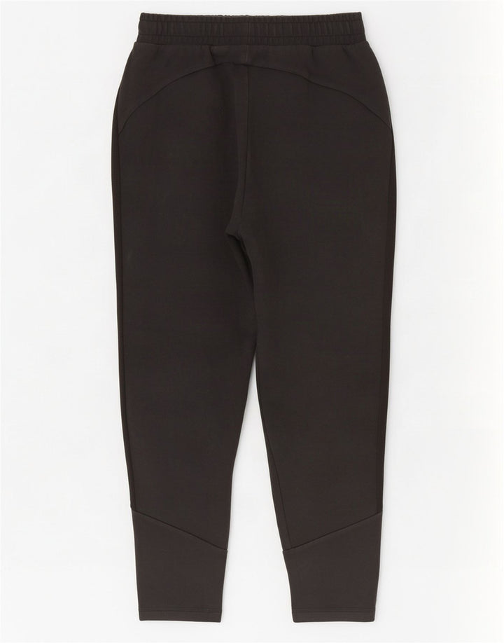 Pantaloni de trening Puma pentru bărbați, bumbac mediu negru