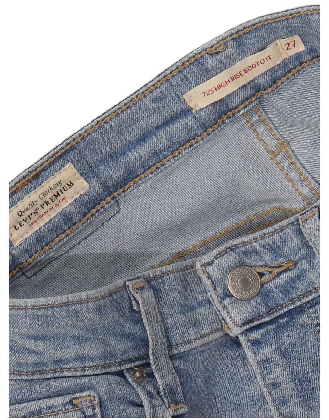 Blugi Levi's 725 cu talie înaltă Bootcut W27 L30 albastru