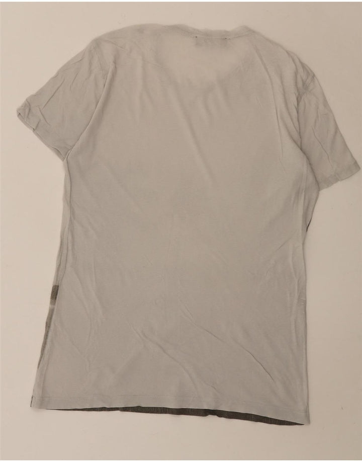 TRUSSARDI Tricou grafic pentru bărbați Top mic bumbac gri