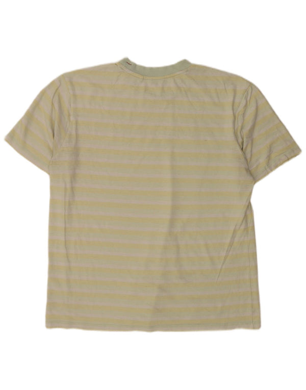 Tricou grafic Guess pentru bărbați Top mare cu dungi galbene