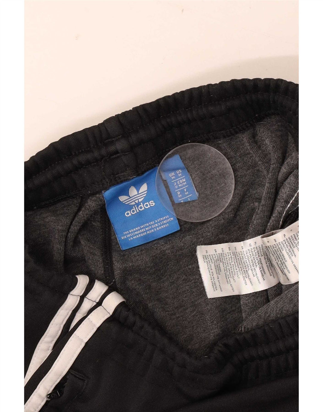Pantaloni de trening Adidas pentru bărbați Joggeri poliester mediu negru