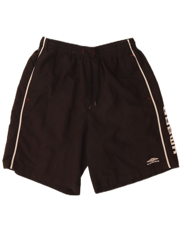 UMBRO Mens Graphic Swimming Shorts Large  Black