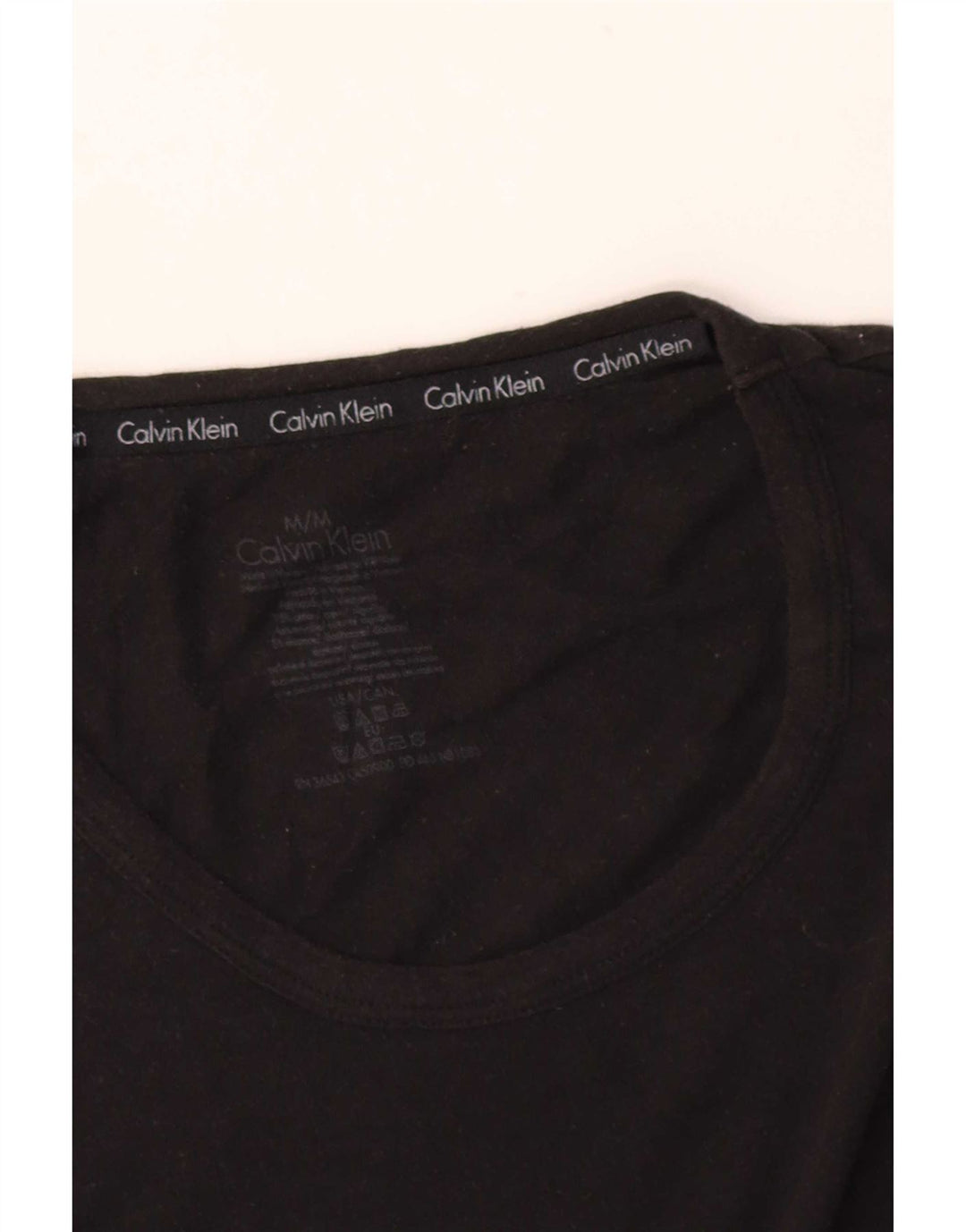 Tricou Calvin Klein Bărbați Top Mediu Negru