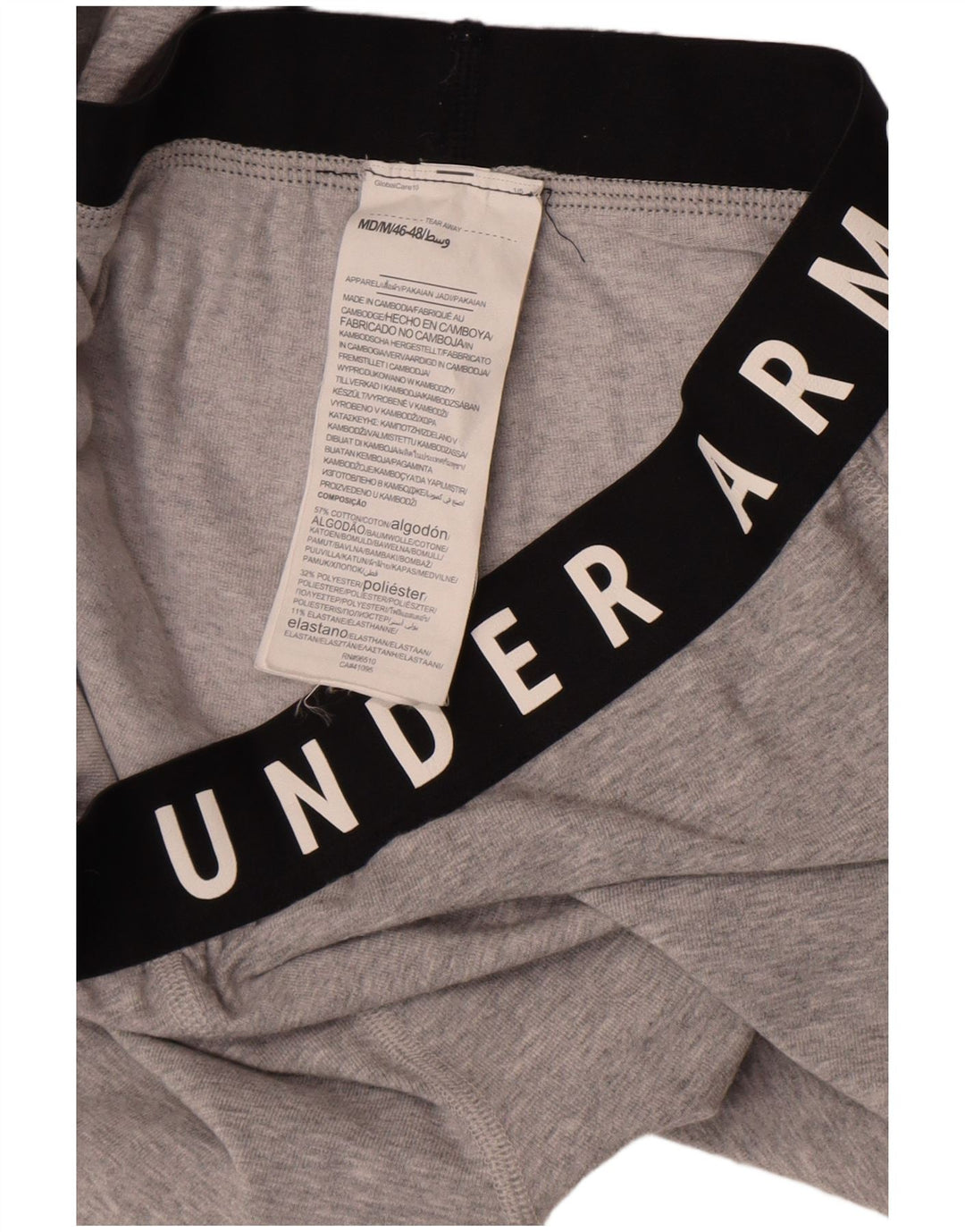 Leggings grafic Under Armour pentru femei UK 14, bumbac color bloc, gri mediu