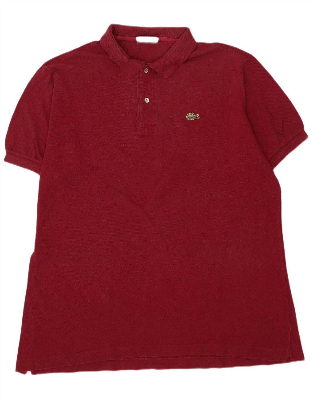 Tricou polo pentru bărbați Lacoste Mărimea 7 2XL Bumbac Burgundy