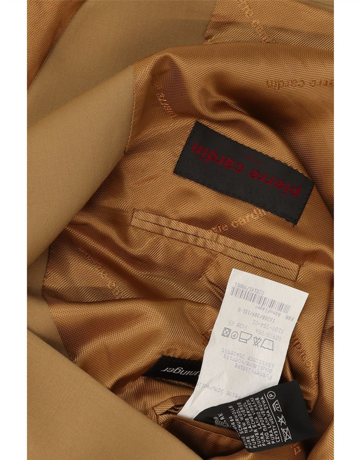 PIERRE CARDIN Jachetă pentru bărbați cu 3 nasturi, UK 40, mare, bej, lână virgină