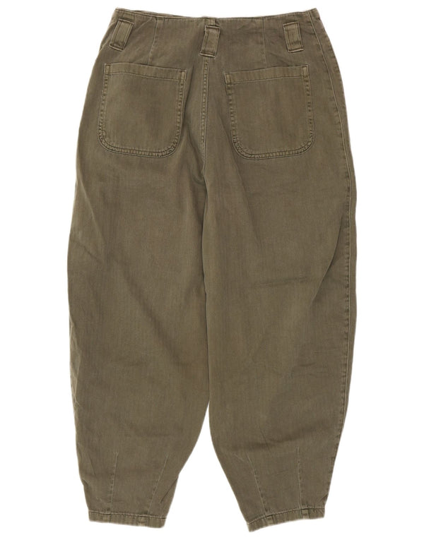 Pantaloni tăiați cu talie înaltă Polo Ralph Lauren pentru femei US 8 Medium W28 L24 Kh