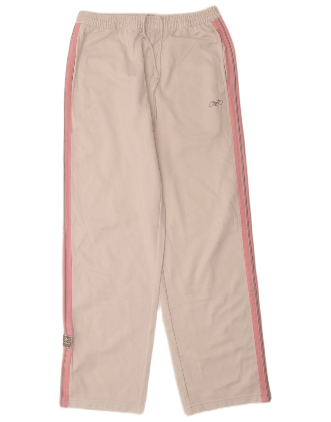 Pantaloni de trening Reebok pentru fete 15-16 ani, alb, poliester color bloc