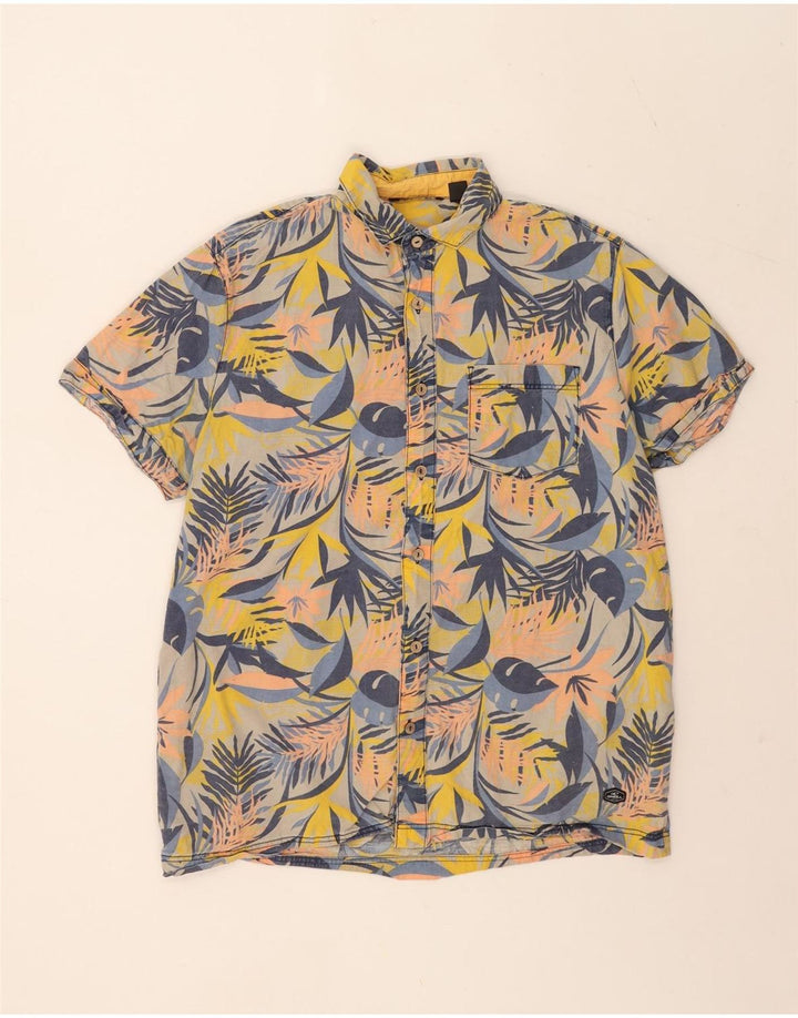 Cămașă cu mânecă scurtă pentru bărbați O'Neill, bumbac floral multicolor mare