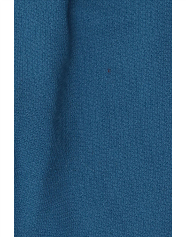 Salopetă de schi vintage pentru femei cu glugă, EU 38, albastru mediu, bloc de culoare