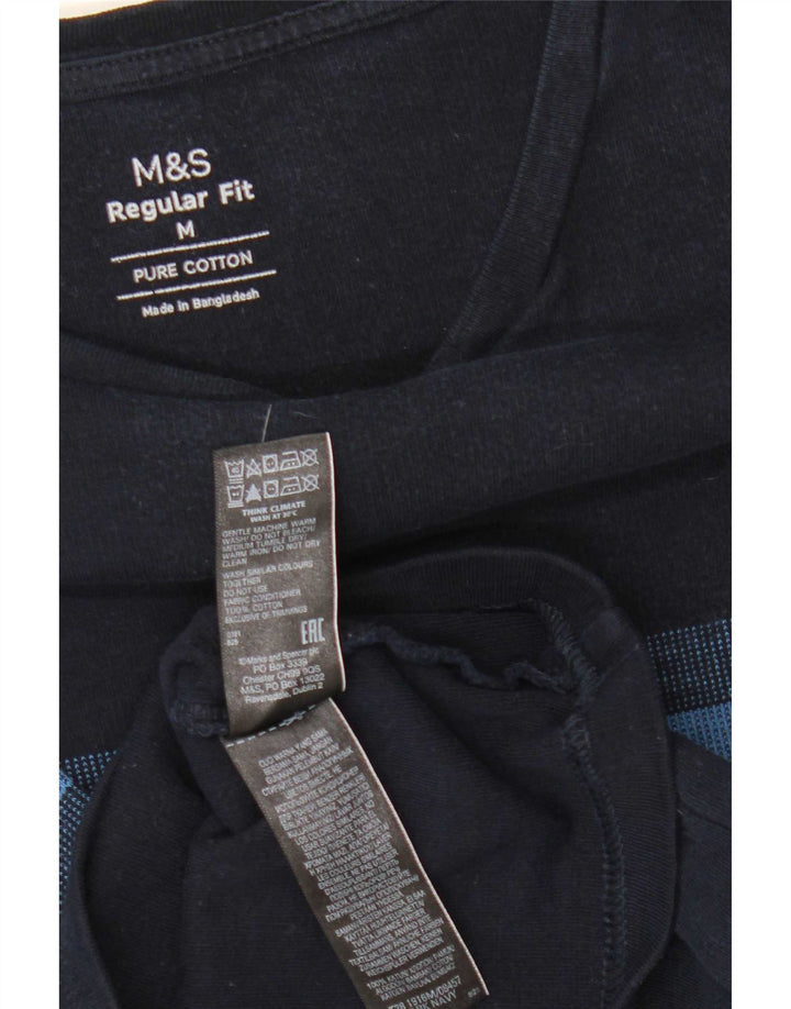 Tricou pentru femei Marks & Spencer Top UK 14 Medium Bleumarin cu dungi