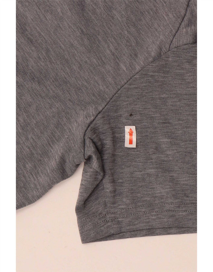 Tricou grafic Nike Dri Fit pentru băieți Top 10-11 ani Poliester gri mediu