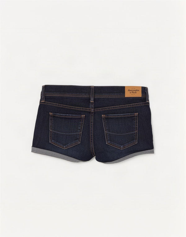 Pantaloni scurți din blugi pentru femei Abercrombie & Fitch US 8 Medium W29 Bleumarin